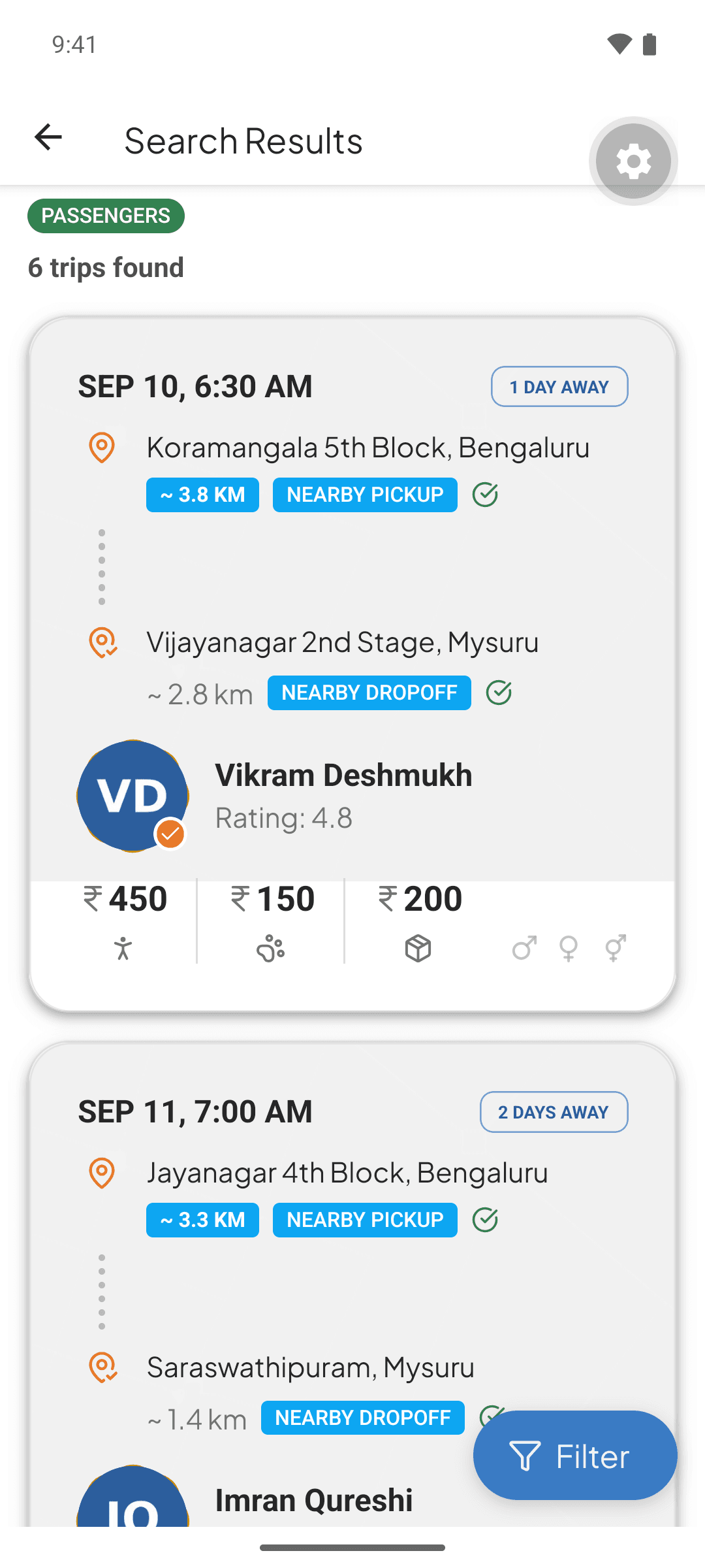 Chalo Club: Finds drivers going your way