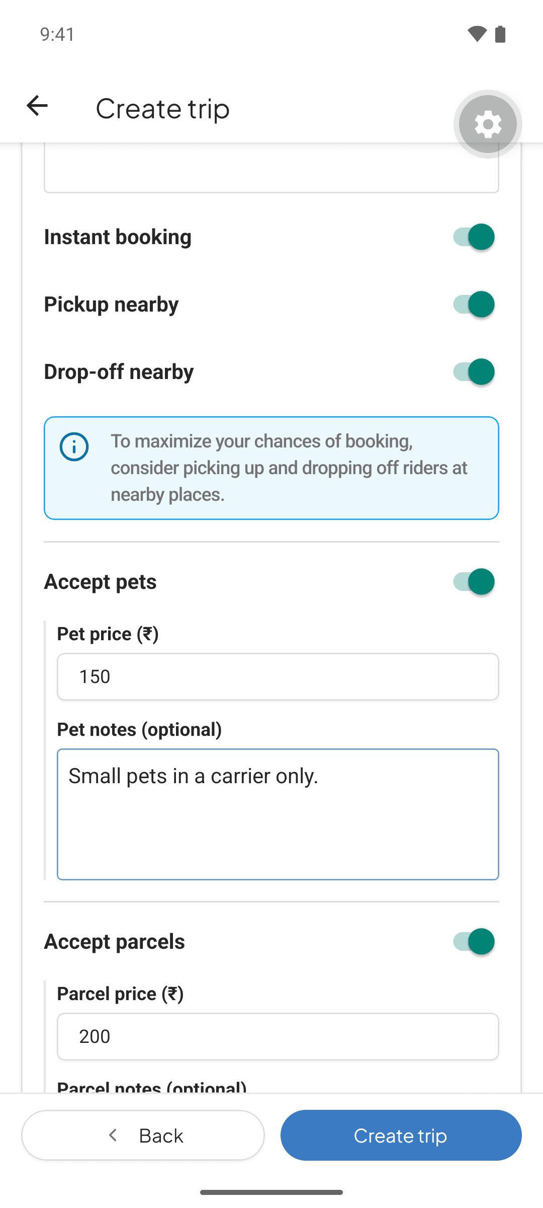 Chalo Club: Sets fares, pets, parcels, instant booking